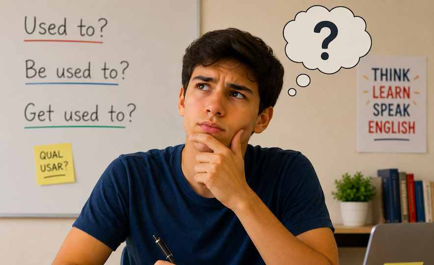 Used To x Be Used To x Get Used To: Entenda a Diferença de Forma Simples
